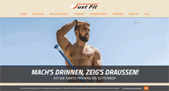 Desktop Screenshot of justfit-clubs.de