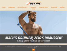 Tablet Screenshot of justfit-clubs.de